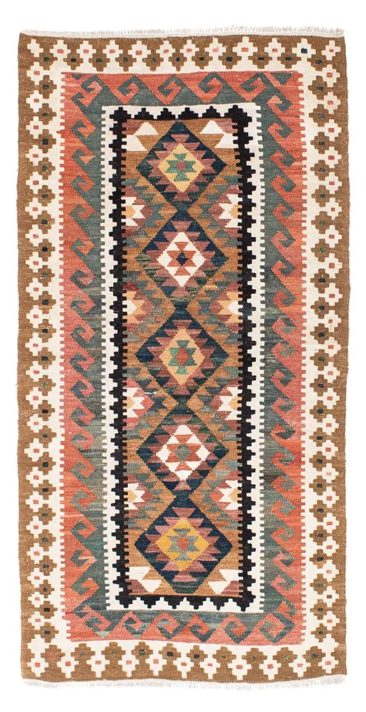 Kelim Teppich - Oriental 200 x 101 cm - hellbraun