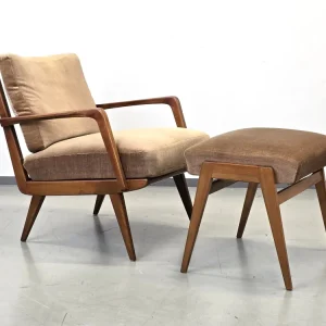 KNOLL ANTIMOTT Sessel Mid-Century Vintage Lounge Relax tv Chair 60er Design Holz