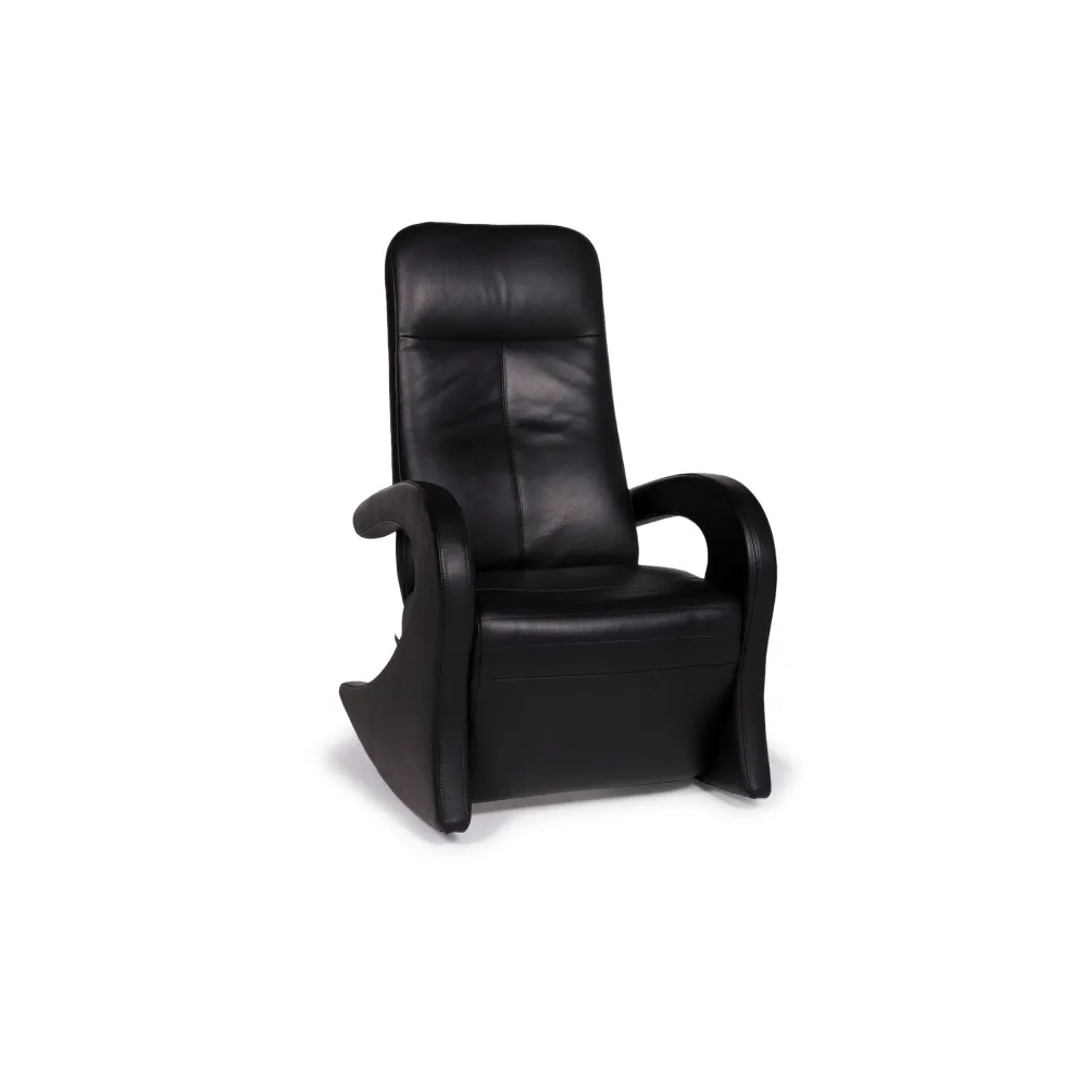 Laauser Leder Sessel Schwarz inkl. Relaxfunktion #10790