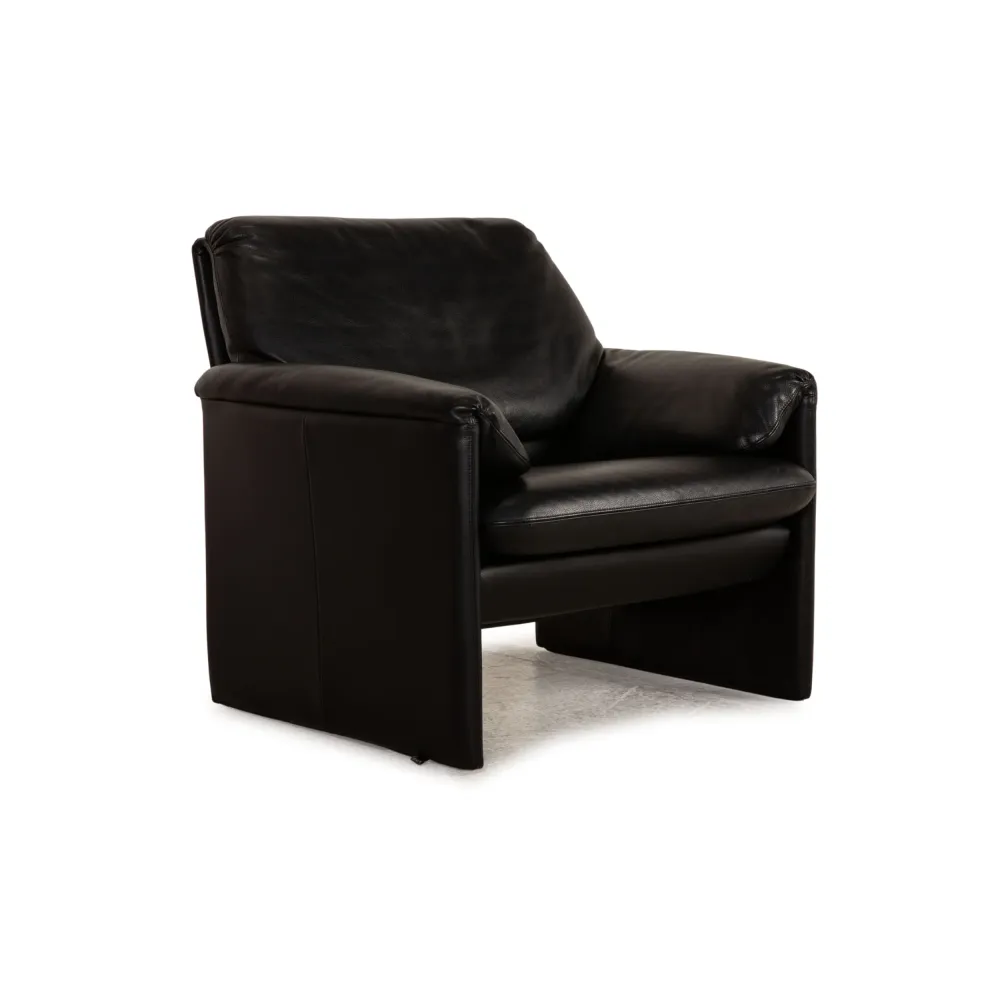 Leolux Bora Leder Sessel Schwarz