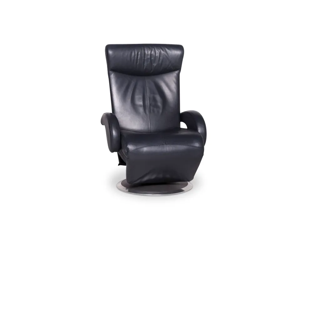 Leolux Leder Sessel Dunkelblau Relax Funktion #9388