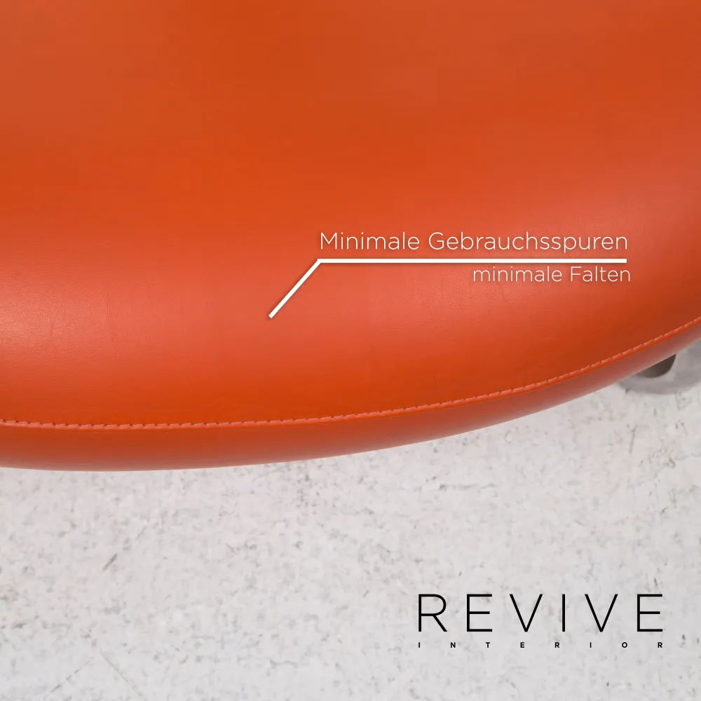 Leolux Leder Sessel Orange #12854