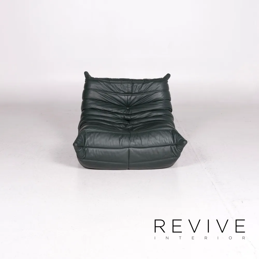 ligne roset Togo Leder Sessel Grün Dunkelgrün #12266
