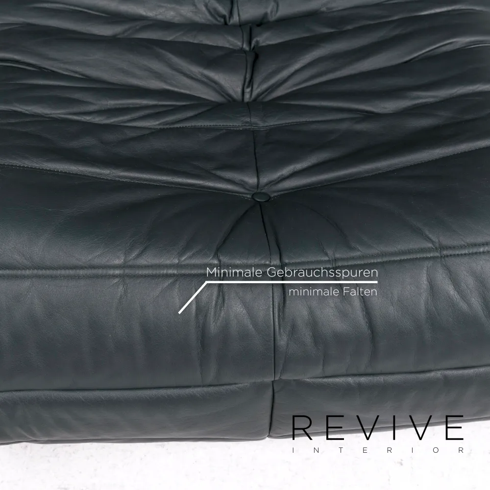 ligne roset Togo Leder Sessel Grün Dunkelgrün #12266