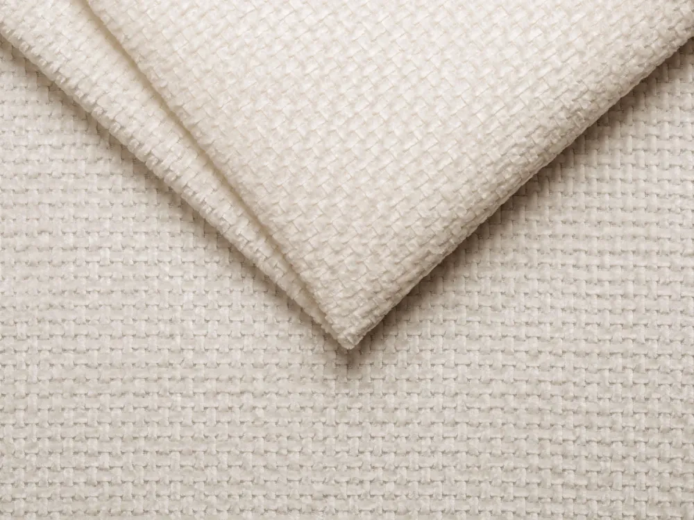 Linksseitiger Sessel MILEY Elfenbein Chenille