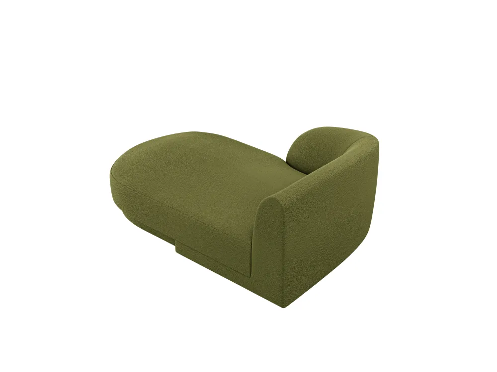 Linksseitiger Sessel MILEY grün Boucle