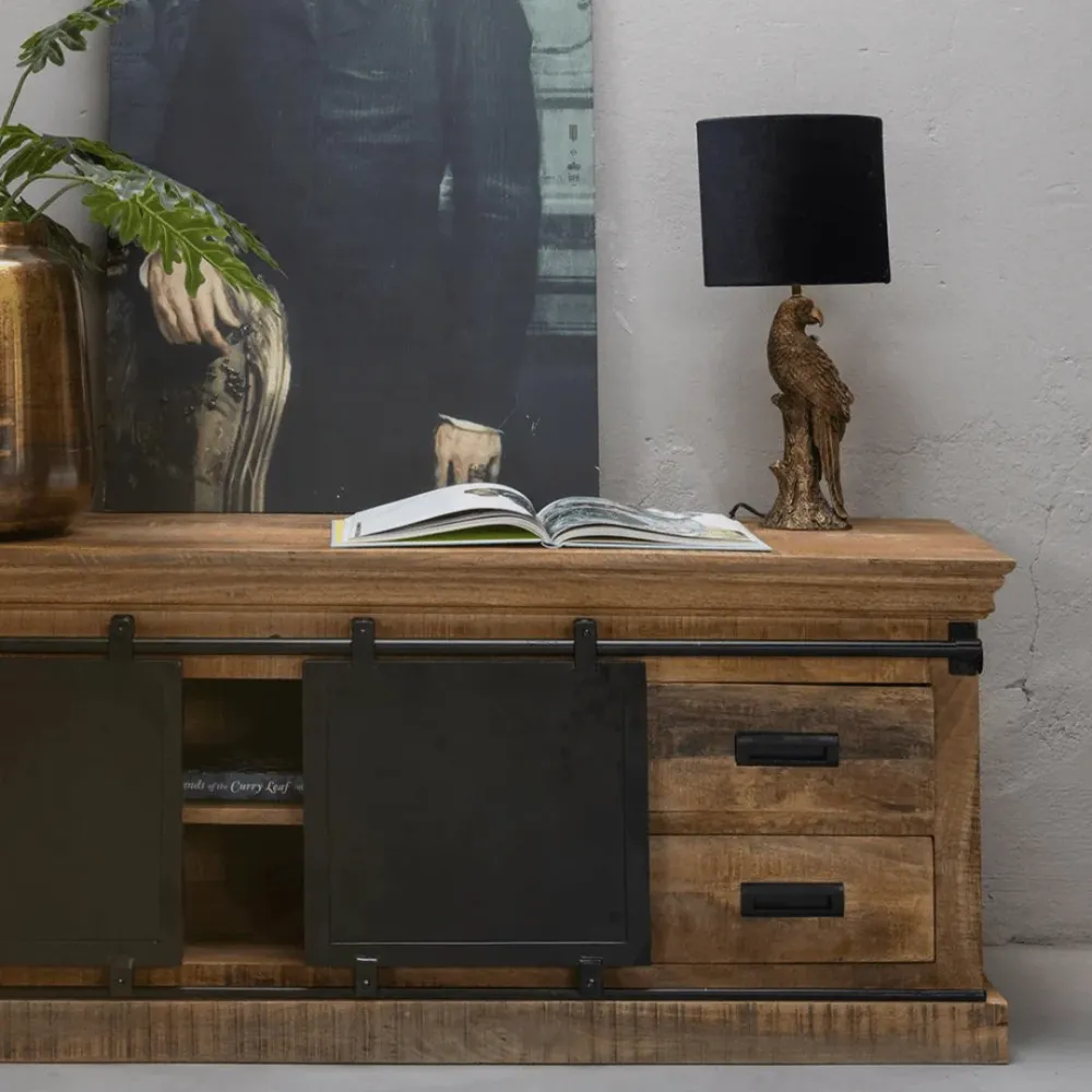 Mangoholz TV-Möbel Portland 260 cm Mahom
