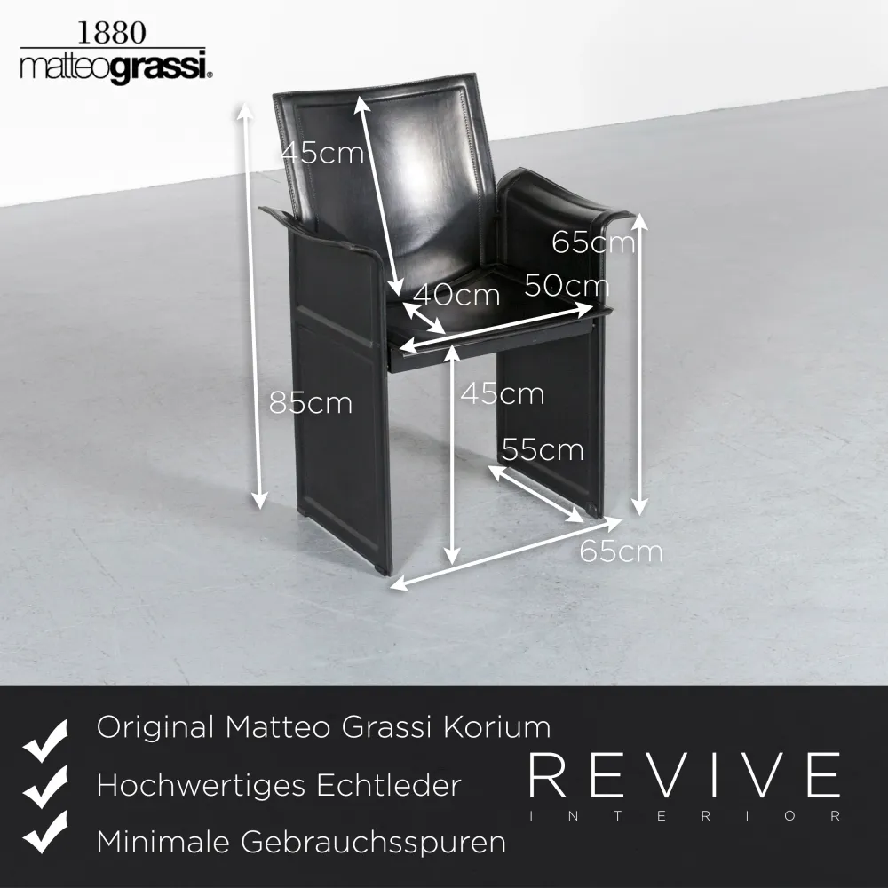 Matteo Grassi Korium Designer Sessel Couchtisch Garnitur Leder Glas Tisch Glastisch #7190