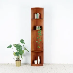 WK MÖBEL Teak Vintage Eckschrank Bücherregal Holz Regal West Germany