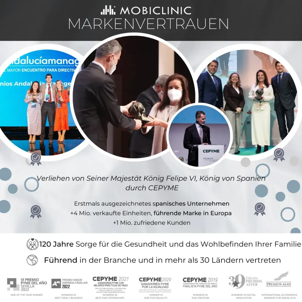 Mobiclinic, Bett- oder Sofa beistelltisch für Erwachsene und behinderte, Mit rädern, Leicht, Tragbar, Höhenverstellbar, Ei...