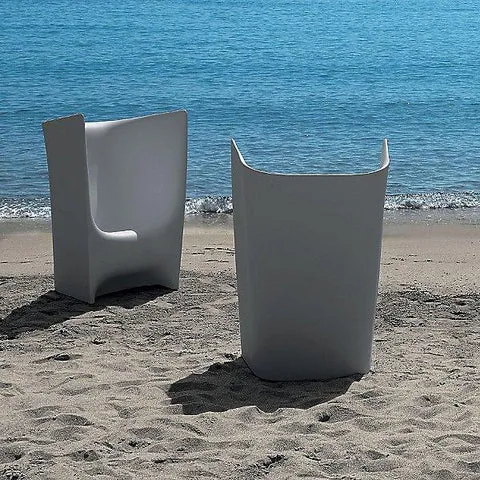 Plie weißer Sessel