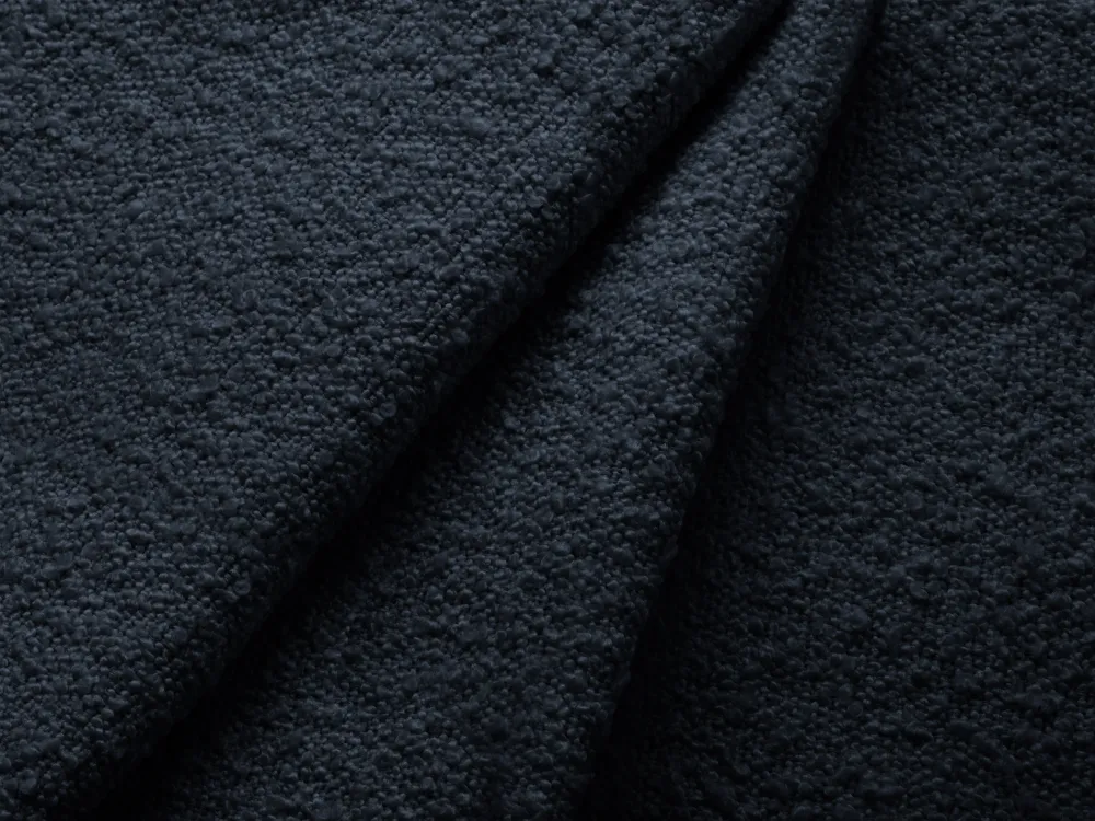 Rechtsseitiger Sessel MILEY dunkelblauer Boucle