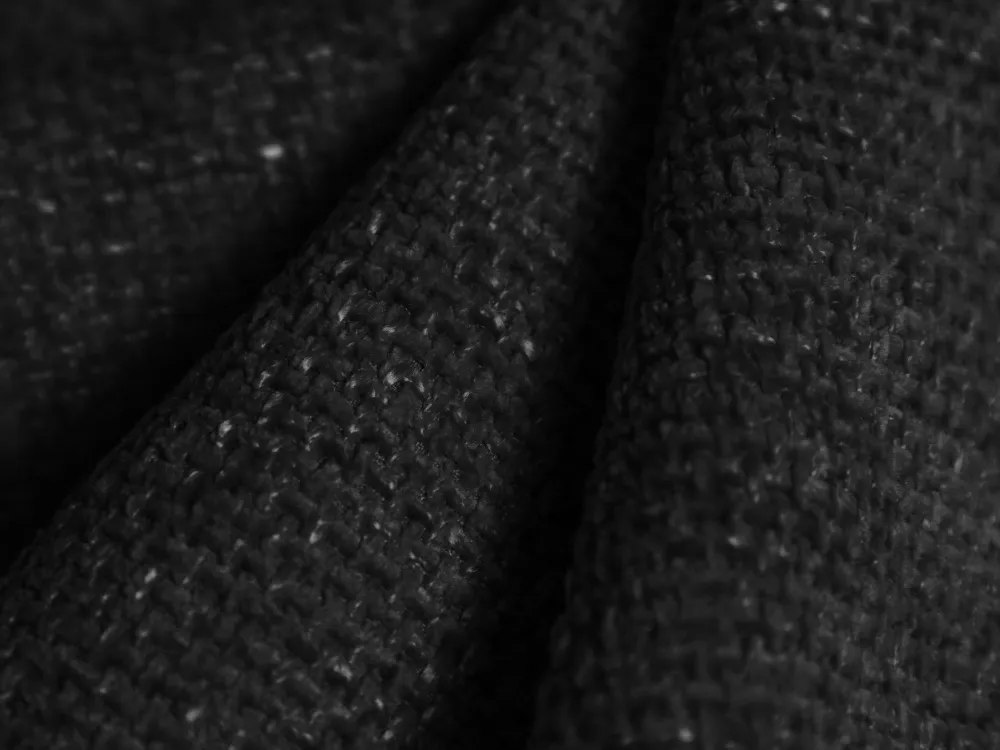 Rechtsseitiger Sessel MILEY schwarzer samtiger Chenille