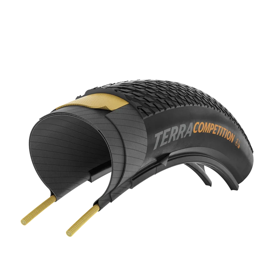 Reifen CONTINENTAL TERRA COMPETITION RACE RAPID 700x45c Tubeless Ready Schwarz