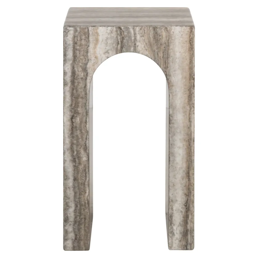 Richmond Interiors Marmor Beistelltisch Dulce | Grau
