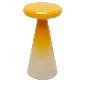 RICI Beistelltisch gelb mit beige