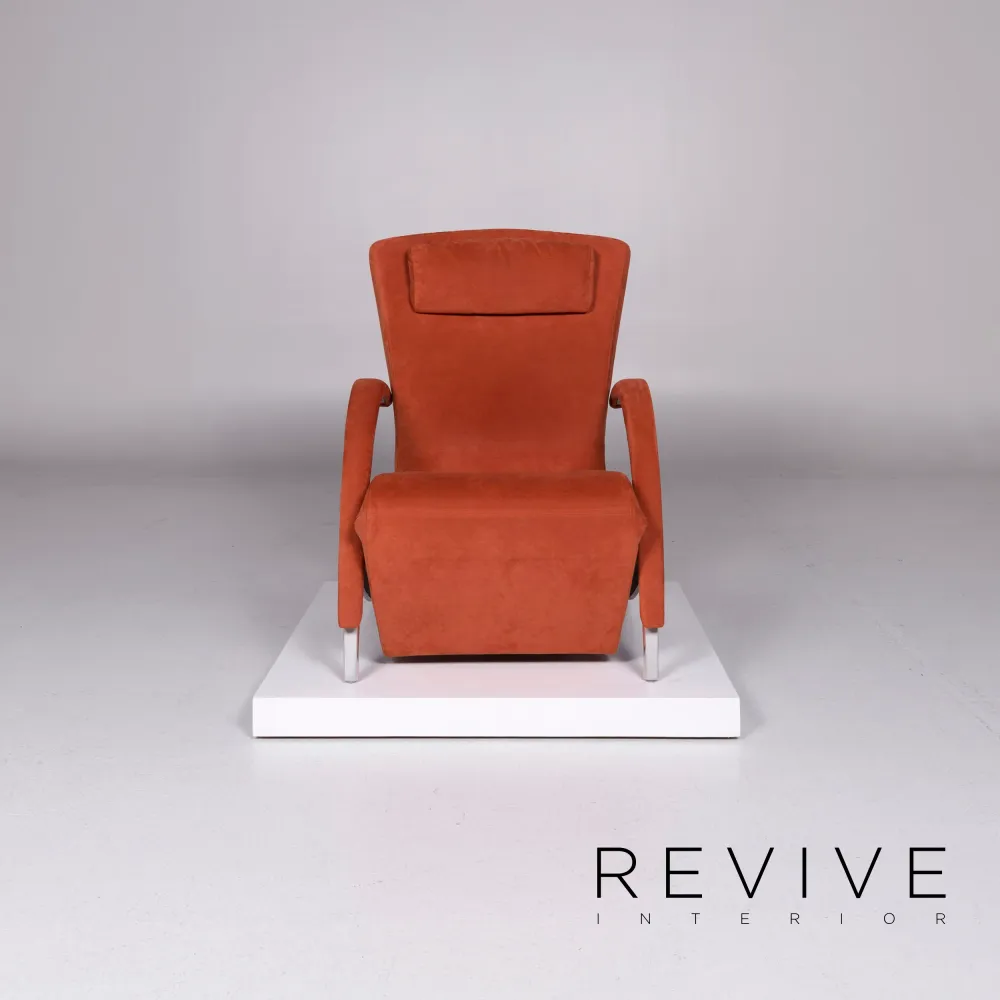 Rolf Benz 3100 Stoff Sessel Orange Relaxfunktion Funktion #10630