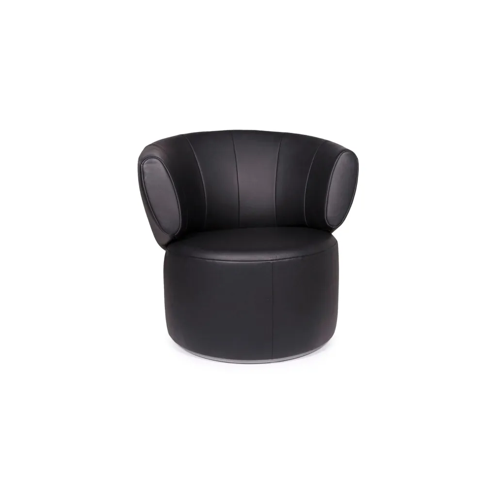 Rolf Benz Loop 684 Leder Sessel Schwarz #12116