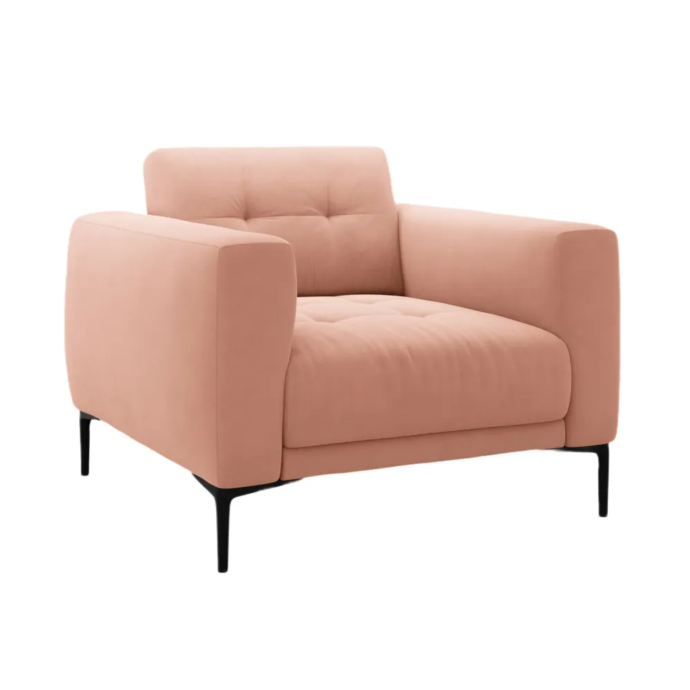 Samt Sessel BEMY rosa