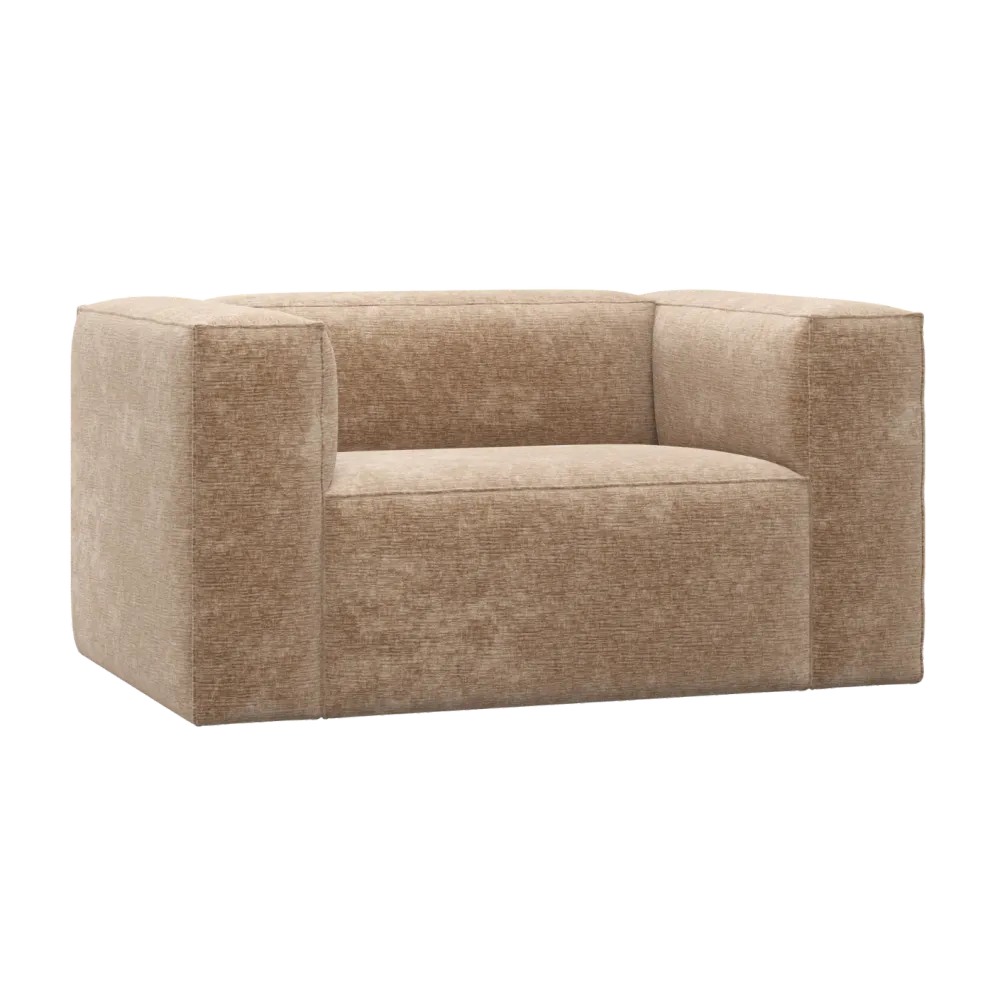 Sessel BEAN blassrosa Chenille