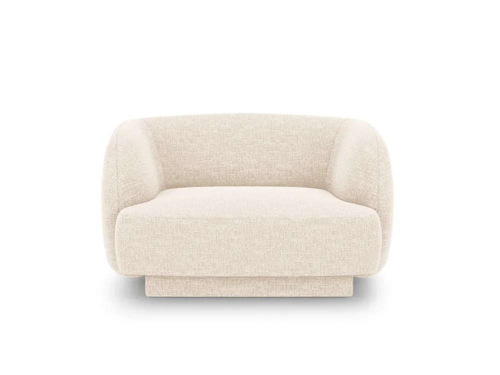 Sessel MILEY Elfenbein Chenille