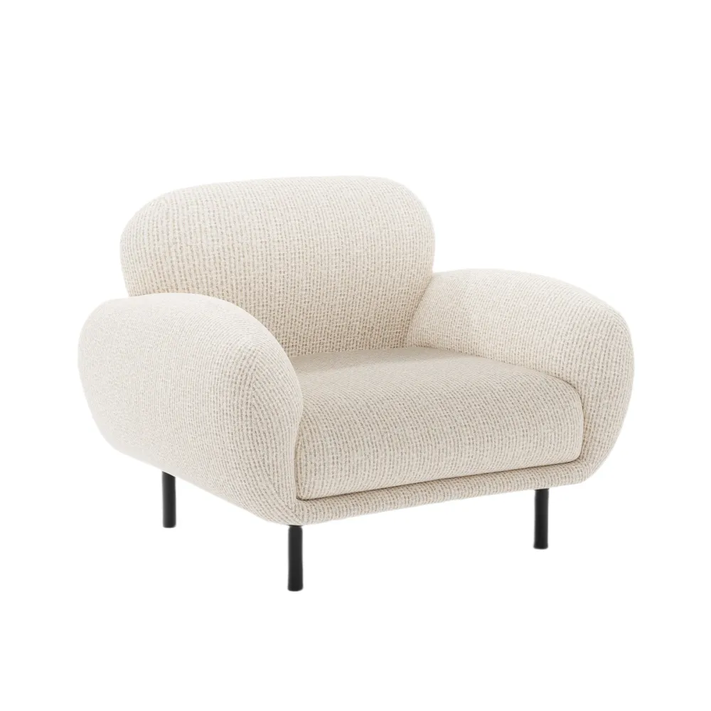 Sessel POPPY hellbeige Chenille