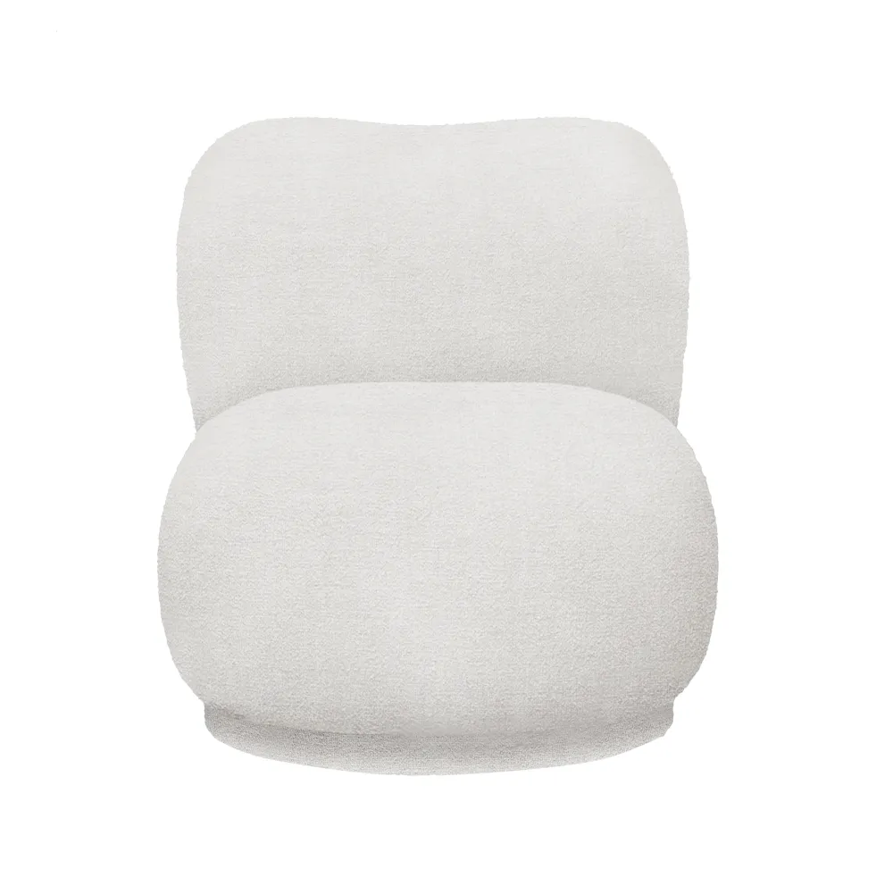 Sessel RICO PICCOLO LOUNGE Bouclé złamana biel