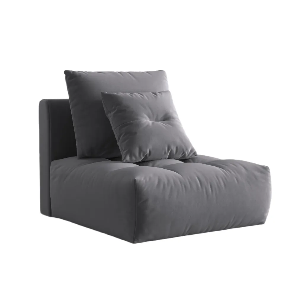 Sessel / Samtmodul BLOOM dunkelgrau