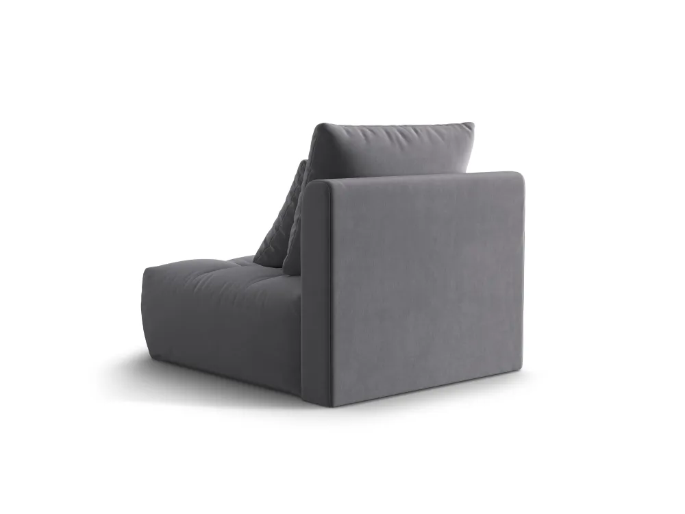 Sessel / Samtmodul BLOOM dunkelgrau