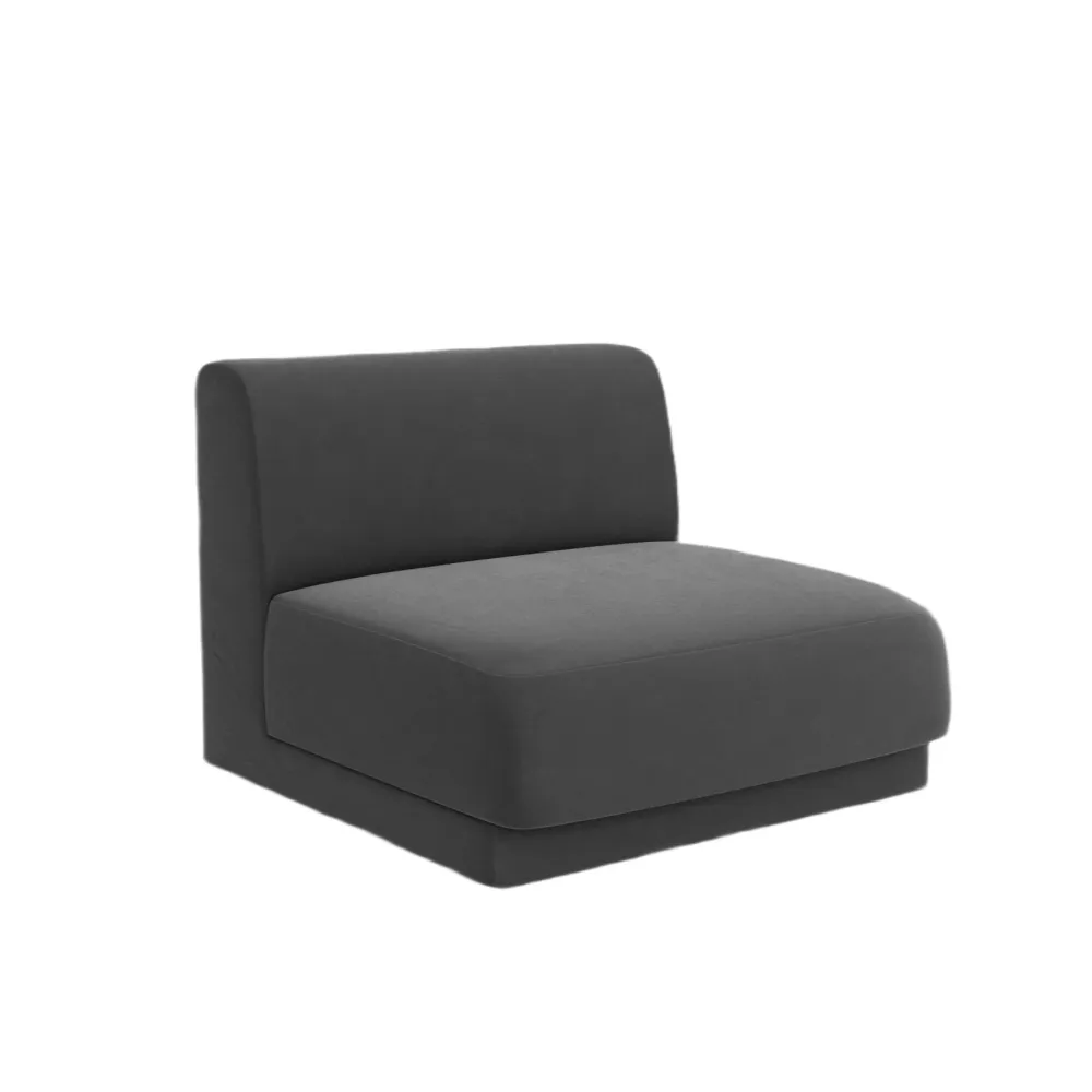 Sessel / Samtmodul MILEY grau