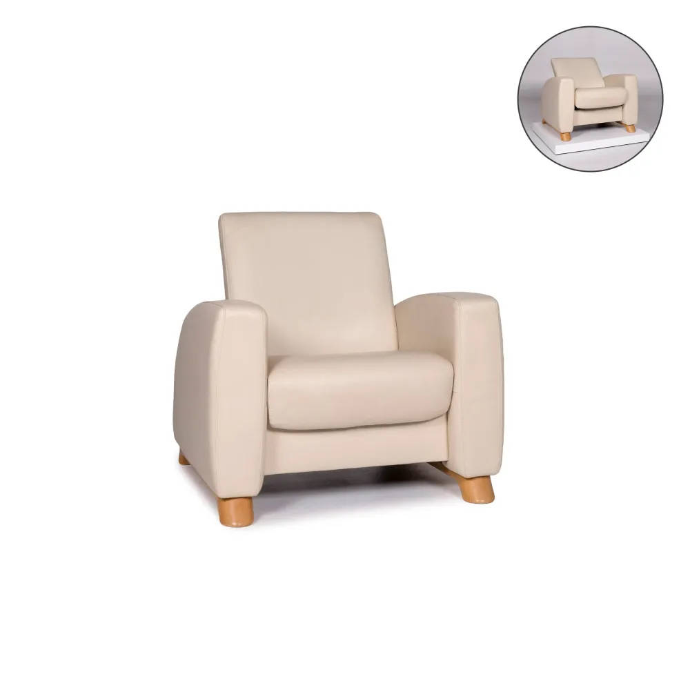 Stressless Arion Leder Sessel Creme Funktion Relaxfunktion #10920