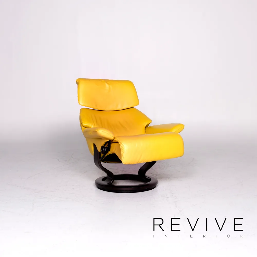 Stressless Dream Leder Sessel Gelb Relax Funktion Garnitur #8711
