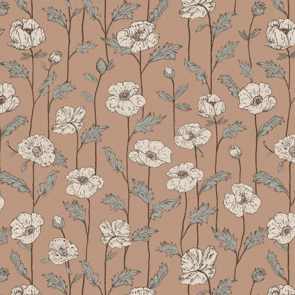 Tapete Staal Little Amour Poppy Amour - Terra