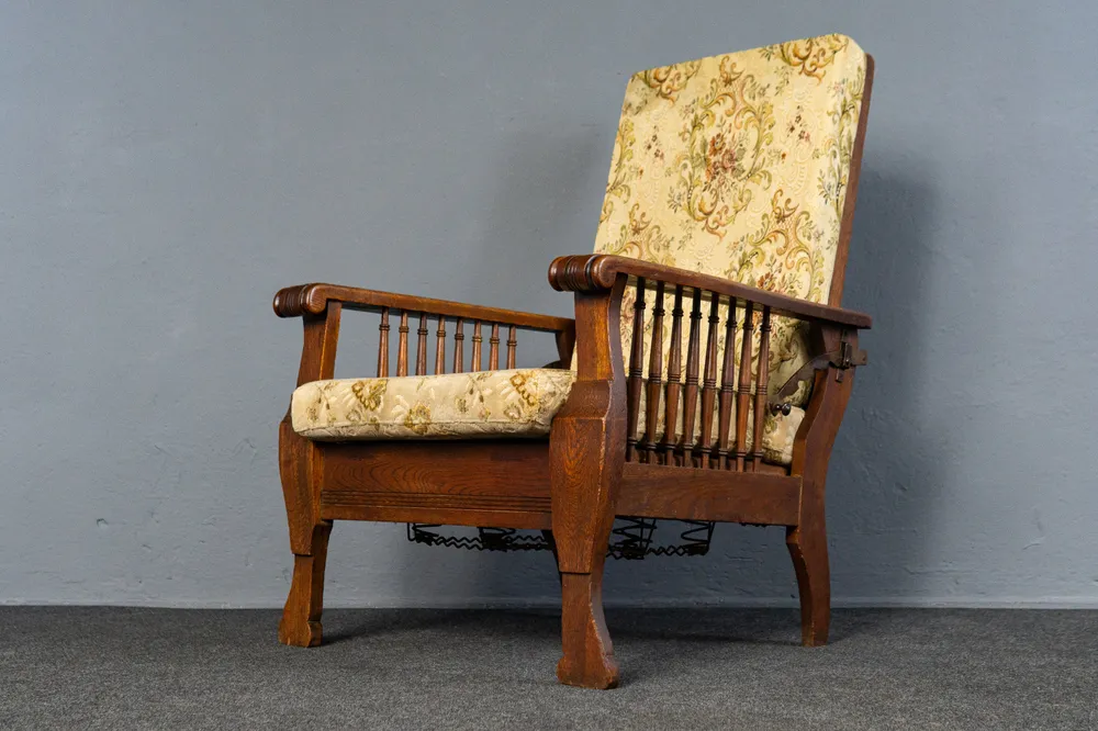 verstellbarer Sessel im typischen Englischen Stil, Anfang des 20.Jahrhunderts - Stuhl Armlehnensessel Chair Alt Antik MÖBL...