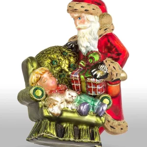 Viktorianische Kollektion - Weihmachtsmann am Sessel