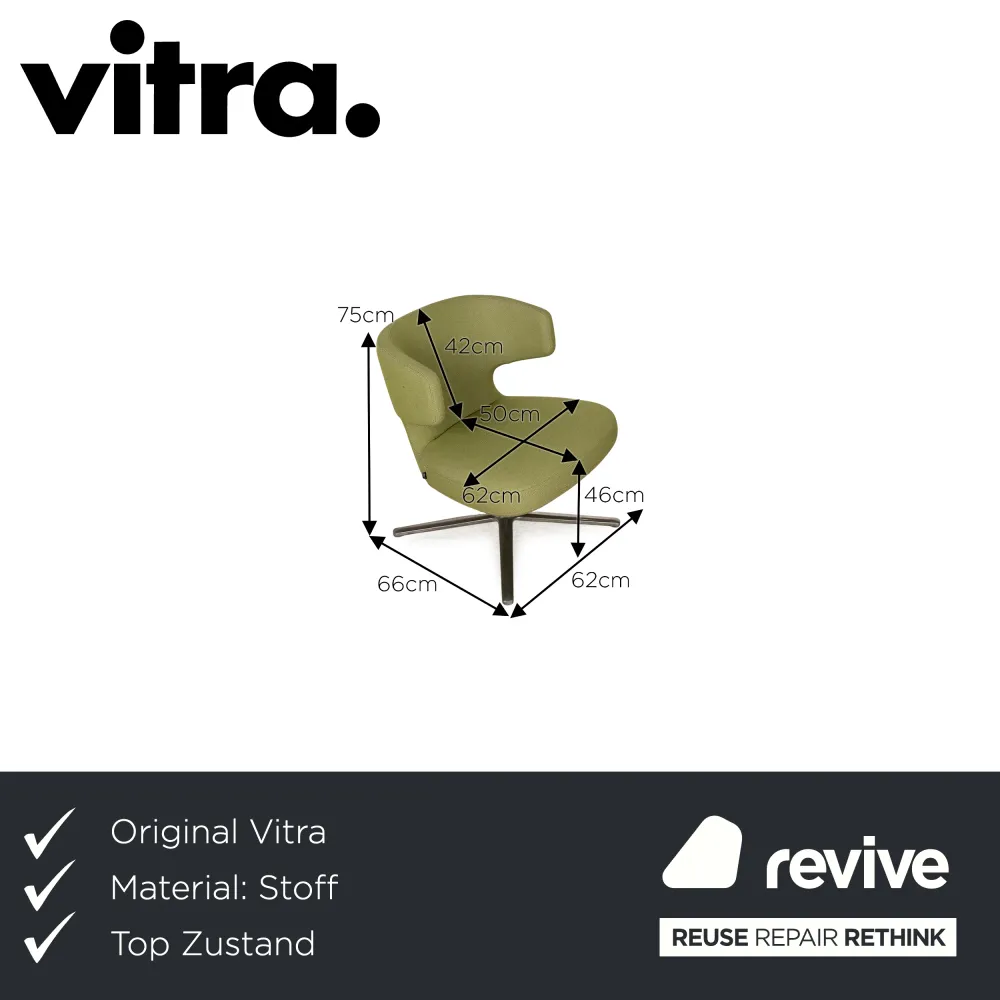 Vitra Petit Repos Stoff Sessel Grün