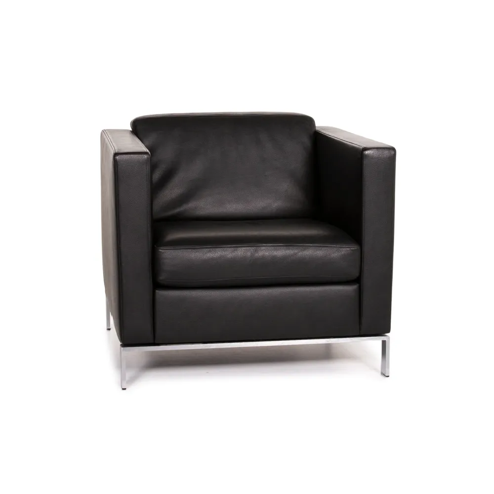 Walter Knoll Foster 500 Leder Sessel Schwarz #14766
