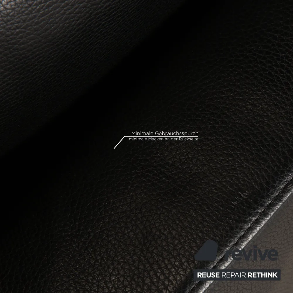 Walter Knoll Leder Sofa Schwarz Ecksofa Couch