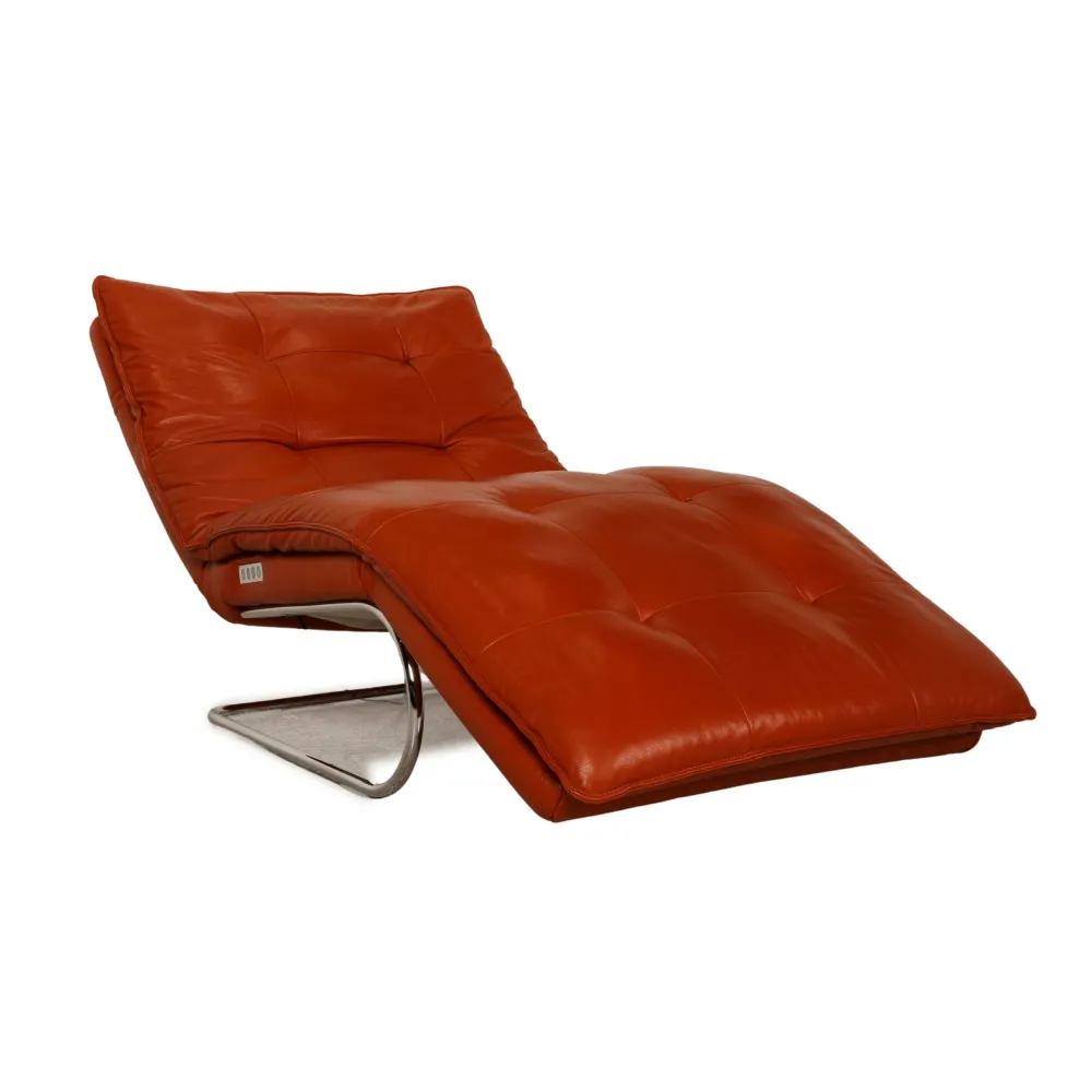 Willi Schillig Woow Leder Sessel Orange Liege