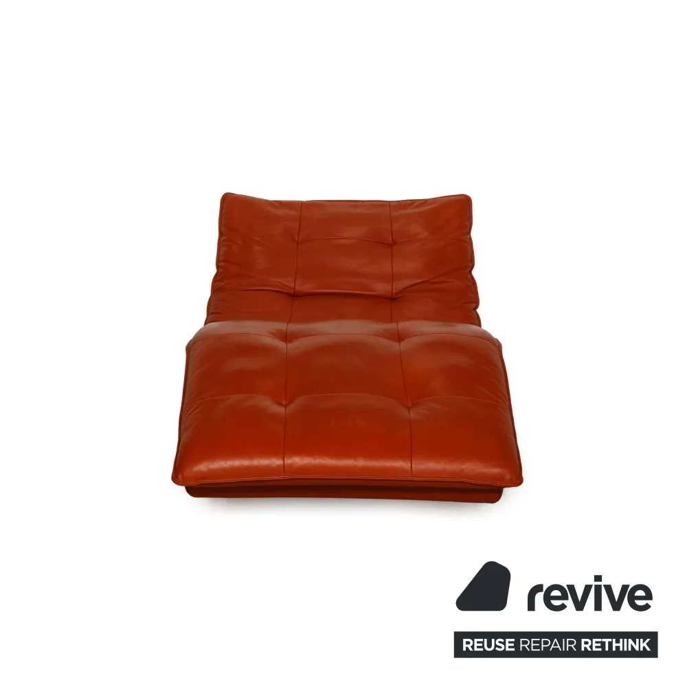 Willi Schillig Woow Leder Sessel Orange Liege