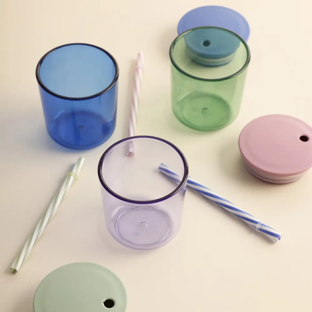 Design Letters - Strohhalmdeckel für Kids Eco Becher & Trinkglas
